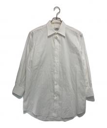 HERMES（エルメス）の古着「ロゴジャガードシャツ」｜ホワイト