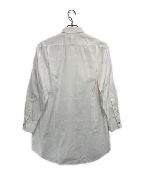 HERMES（エルメス）HERMES (エルメス) ロゴジャガードシャツ ホワイト サイズ:40の古着・服飾アイテム