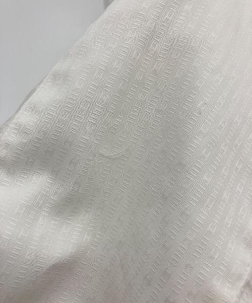 HERMES（エルメス）HERMES (エルメス) ロゴジャガードシャツ ホワイト サイズ:40の古着・服飾アイテム