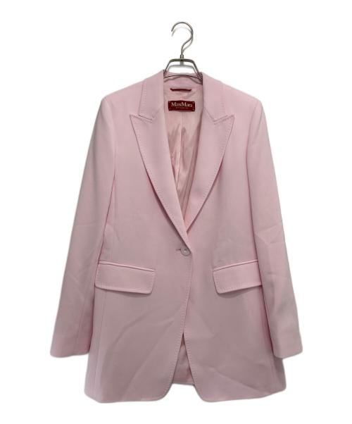 Max Mara Studio（マックスマーラ ストゥディオ）MAX MARA STUDIO (マックスマーラ ストゥディオ) テーラードジャケット ピンク サイズ:40の古着・服飾アイテム
