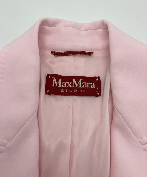 Max Mara Studio（マックスマーラ ストゥディオ）MAX MARA STUDIO (マックスマーラ ストゥディオ) テーラードジャケット ピンク サイズ:40の古着・服飾アイテム
