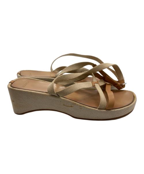 HERMES（エルメス）HERMES (エルメス) クロスストラップベルトサンダル ベージュ サイズ:-の古着・服飾アイテム