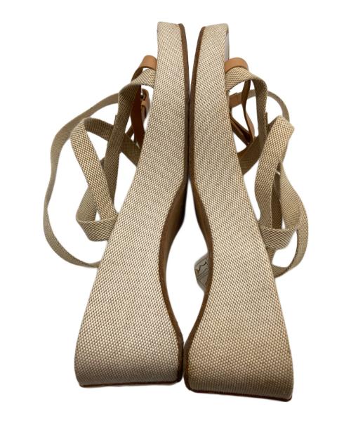 HERMES（エルメス）HERMES (エルメス) クロスストラップベルトサンダル ベージュ サイズ:-の古着・服飾アイテム