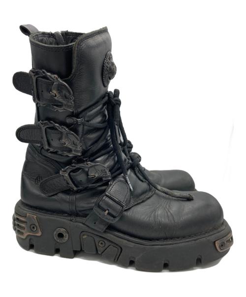 NEWROCK（ニューロック）newrock (ニューロック) METALLIC ブラック サイズ:42の古着・服飾アイテム