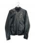 DIESEL（ディーゼル）の古着「WOLF RULEレザージャケット」｜ブラック