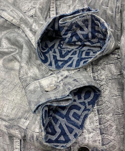 MARC JACOBS（マークジェイコブズ）MARC JACOBS (マークジェイコブス) Monochromatic Denim Big Trucker シルバー サイズ:Lの古着・服飾アイテム