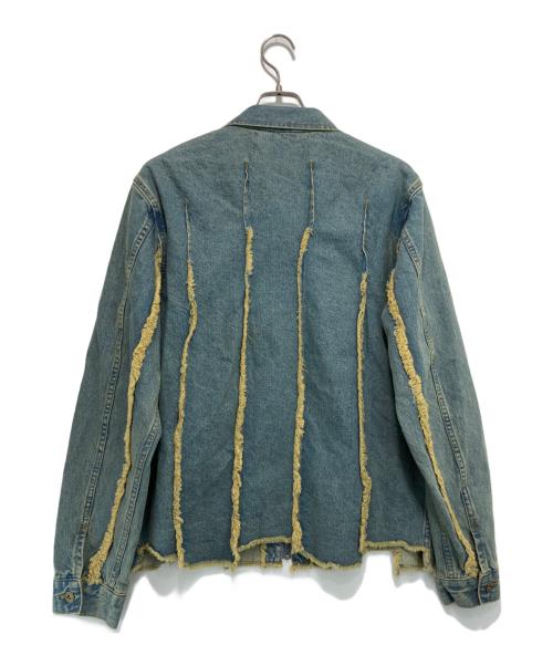 JUN NAKAYAMA（ジュンナカヤマ）JUN NAKAYAMA (ジュンナカヤマ) PANEL DENIM JACKET インディゴ サイズ:48の古着・服飾アイテム