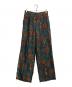 MAISON SPECIAL（メゾンスペシャル）の古着「カットオフリーフジャガード1タックワイドパンツ」｜グリーン