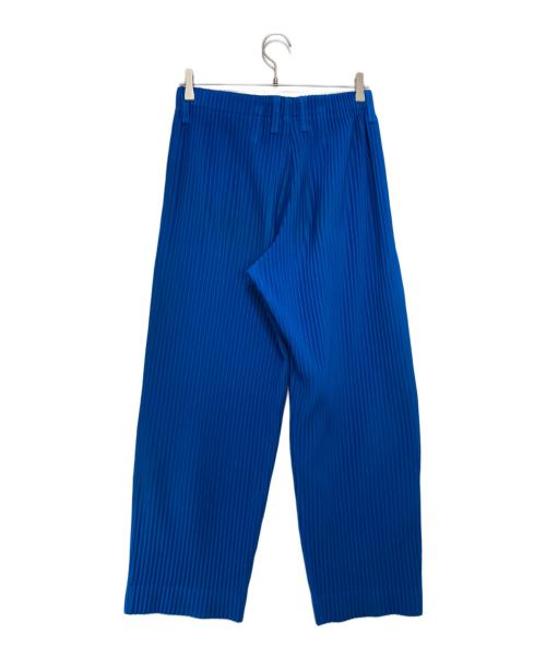 HOMME PLISSE ISSEY MIYAKE（オム プリッセ イッセイ ミヤケ）HOMME PLISSE ISSEY MIYAKE (オム プリッセ イッセイ ミヤケ) ボタンフライ テーラードプリーツ パンツ ブルー サイズ:1の古着・服飾アイテム