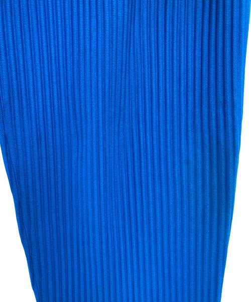 HOMME PLISSE ISSEY MIYAKE（オム プリッセ イッセイ ミヤケ）HOMME PLISSE ISSEY MIYAKE (オム プリッセ イッセイ ミヤケ) ボタンフライ テーラードプリーツ パンツ ブルー サイズ:1の古着・服飾アイテム