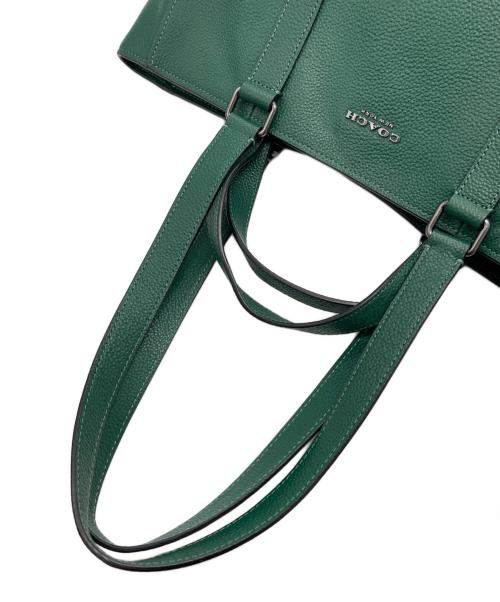 COACH（コーチ）COACH (コーチ) ハドソン ダブルハンドル 2WAY トートバッグ グリーンの古着・服飾アイテム