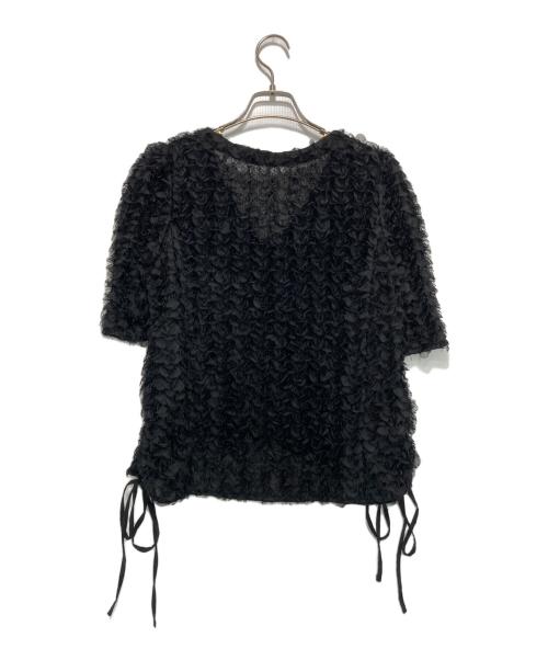 Mystrada（マイストラーダ）Mystrada (マイストラーダ) ペタルカーデブラウス ブラック サイズ:38の古着・服飾アイテム