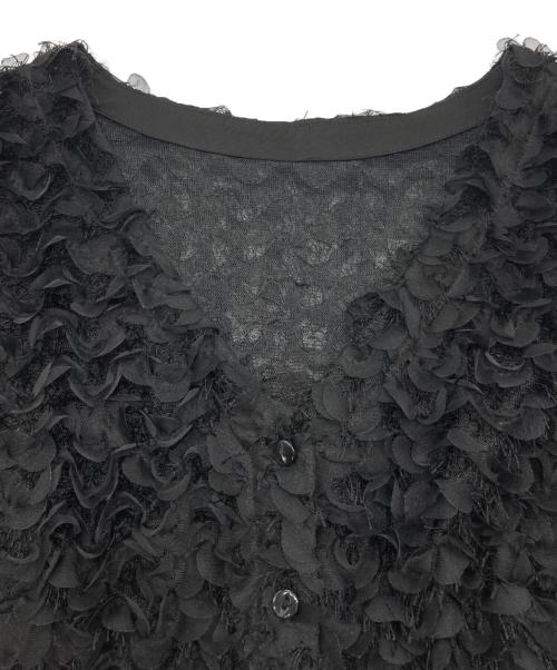 Mystrada（マイストラーダ）Mystrada (マイストラーダ) ペタルカーデブラウス ブラック サイズ:38の古着・服飾アイテム