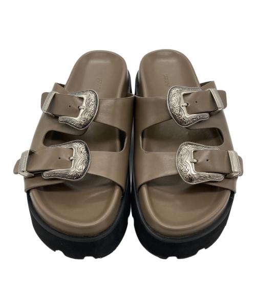 Ameri VINTAGE（アメリヴィンテージ）Ameri VINTAGE (アメリヴィンテージ) MEDI WESTERN BUCKLE SANDALS ブラウン サイズ:Sの古着・服飾アイテム