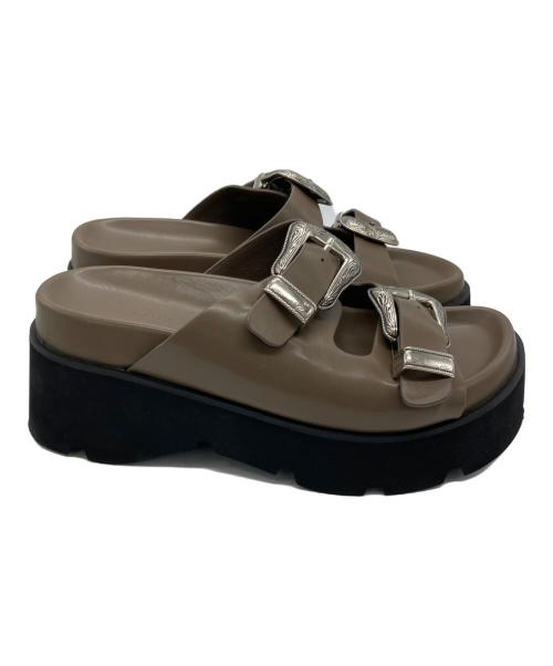 Ameri VINTAGE（アメリヴィンテージ）Ameri VINTAGE (アメリヴィンテージ) MEDI WESTERN BUCKLE SANDALS ブラウン サイズ:Sの古着・服飾アイテム