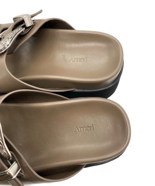 Ameri VINTAGE（アメリヴィンテージ）Ameri VINTAGE (アメリヴィンテージ) MEDI WESTERN BUCKLE SANDALS ブラウン サイズ:Sの古着・服飾アイテム