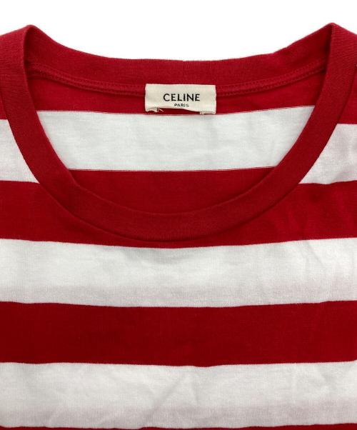 CELINE（セリーヌ）CELINE (セリーヌ) Kimono Sleeve T-Shirt/キモノスリーブカットソー レッド サイズ:Mの古着・服飾アイテム