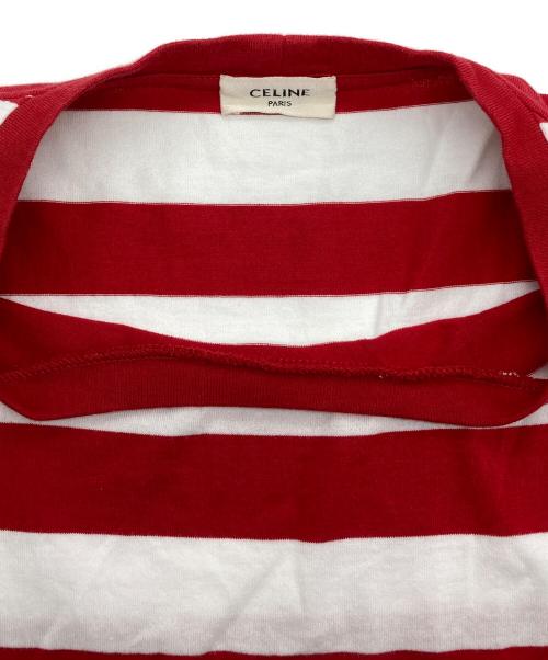 CELINE（セリーヌ）CELINE (セリーヌ) Kimono Sleeve T-Shirt/キモノスリーブカットソー レッド サイズ:Mの古着・服飾アイテム