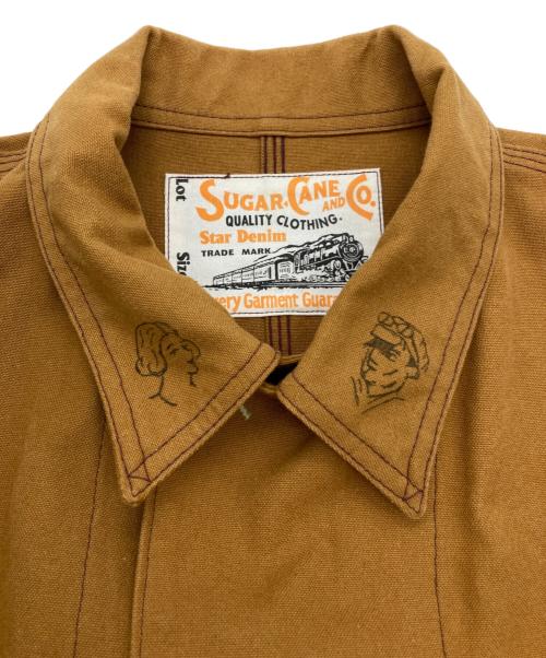 SUGAR CANE（シュガーケーン）SUGAR CANE (シュガーケーン) 13oz. BROWN DUCK 1920's CARTOON WORK COAT ベージュ サイズ:40の古着・服飾アイテム