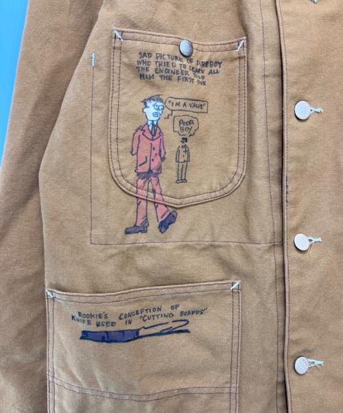 SUGAR CANE（シュガーケーン）SUGAR CANE (シュガーケーン) 13oz. BROWN DUCK 1920's CARTOON WORK COAT ベージュ サイズ:40の古着・服飾アイテム