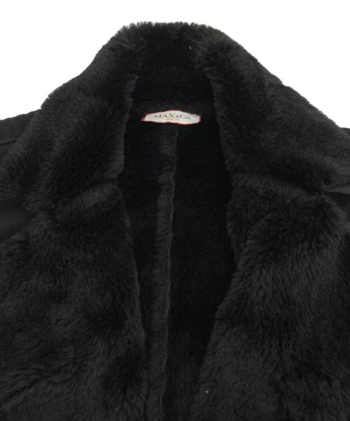 MAX&Co.（マックスアンドコー）MAX&Co. (マックスアンドコー) 切替コート ブラック サイズ:40の古着・服飾アイテム