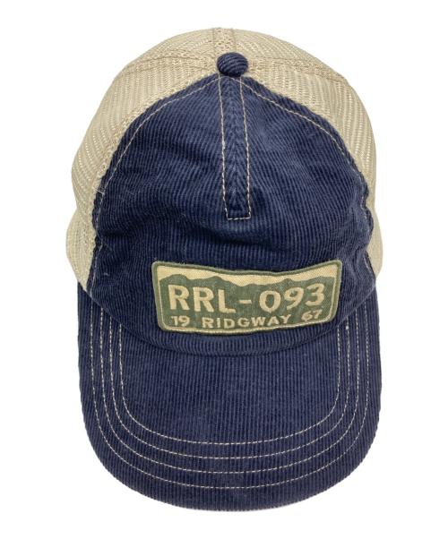 RRL（ダブルアールエル）RRL (ダブルアールエル) メッシュ×コーデュロイキャップ ネイビー サイズ:58cmの古着・服飾アイテム