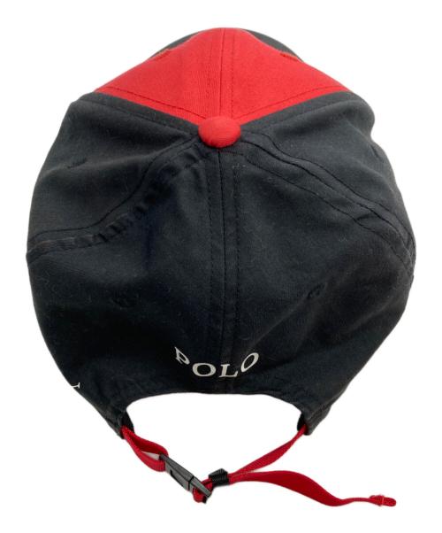 POLO RALPH LAUREN（ポロ・ラルフローレン）POLO RALPH LAUREN (ポロ・ラルフローレン) Pロゴキャップ ブラックの古着・服飾アイテム
