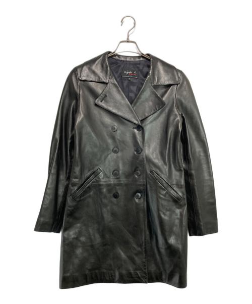 agnes b special（アニエスベー・スペシャル）agnes b special (アニエスベー・スペシャル) ラムレザーコート ブラック サイズ:1の古着・服飾アイテム
