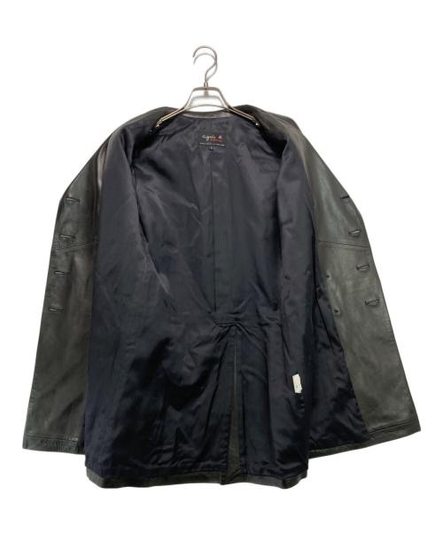agnes b special（アニエスベー・スペシャル）agnes b special (アニエスベー・スペシャル) ラムレザーコート ブラック サイズ:1の古着・服飾アイテム