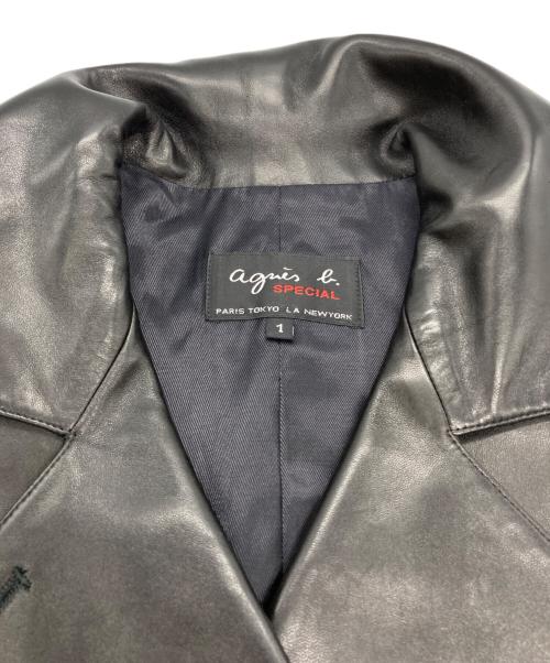 agnes b special（アニエスベー・スペシャル）agnes b special (アニエスベー・スペシャル) ラムレザーコート ブラック サイズ:1の古着・服飾アイテム