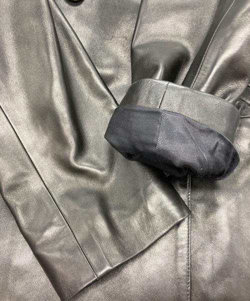 agnes b special（アニエスベー・スペシャル）agnes b special (アニエスベー・スペシャル) ラムレザーコート ブラック サイズ:1の古着・服飾アイテム