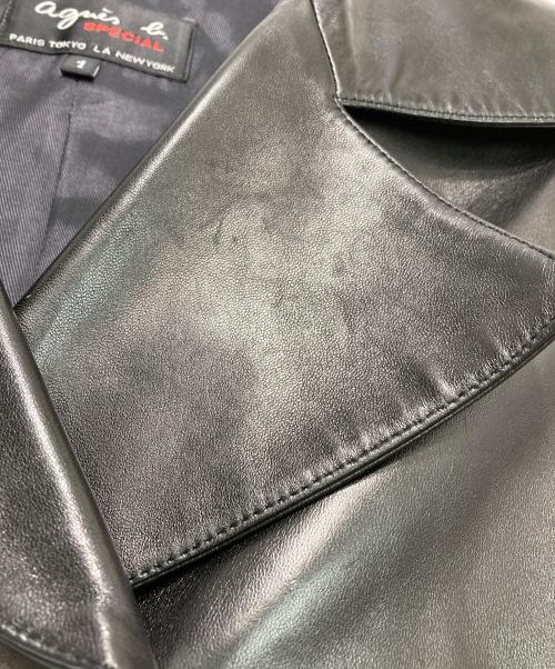 agnes b special（アニエスベー・スペシャル）agnes b special (アニエスベー・スペシャル) ラムレザーコート ブラック サイズ:1の古着・服飾アイテム