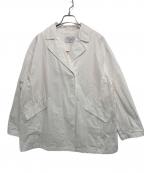 ETRE TOKYOエトレトウキョウ）の古着「テーラードジャケット ベルテッドショートコート」｜ホワイト