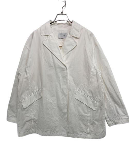 ETRE TOKYO（エトレトウキョウ）ETRE TOKYO (エトレトウキョウ) テーラードジャケット ベルテッドショートコート ホワイト サイズ:Sの古着・服飾アイテム