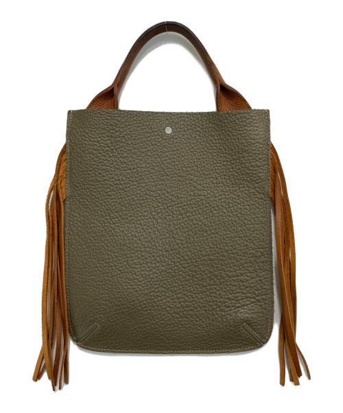 HENDER SCHEME（エンダースキーマ）HENDER SCHEME (エンダースキーマ) フリンジミニバッグ カーキの古着・服飾アイテム