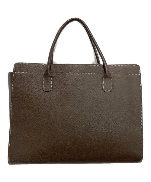 Hamano（ハマノ）Hamano (ハマノ) レザートートバッグ ブラウンの古着・服飾アイテム