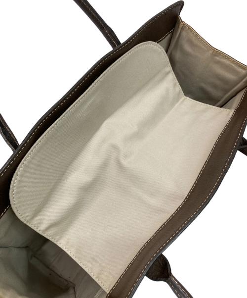 Hamano（ハマノ）Hamano (ハマノ) レザートートバッグ ブラウンの古着・服飾アイテム