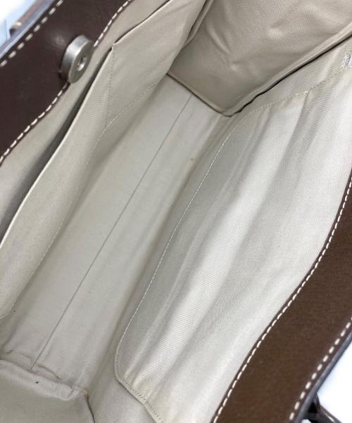 Hamano（ハマノ）Hamano (ハマノ) レザートートバッグ ブラウンの古着・服飾アイテム