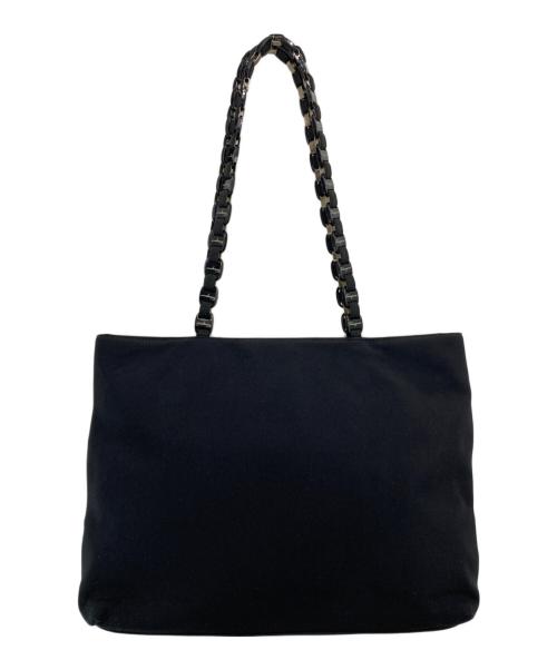 Salvatore Ferragamo（サルヴァトーレ フェラガモ）Salvatore Ferragamo (サルヴァトーレ フェラガモ) ヴァラチェーントートバッグ ブラックの古着・服飾アイテム