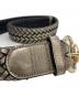 中古・古着 GUCCI (グッチ) ホースビットベルト ブラック×ゴールド：7000円