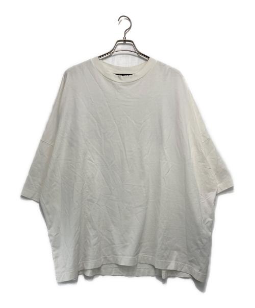 Palm Angels（パーム エンジェルス）Palm Angels (パーム エンジェルス) ロゴプリント オーバーサイズ Tシャツ ホワイト サイズ:Lの古着・服飾アイテム