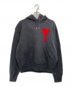 AMI Alexandre Mattiussiアミアレクサンドルマテュッシ）の古着「ニットパーカー」｜グレー