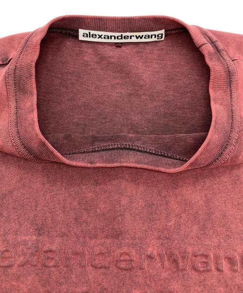 ALEXANDER WANG（アレキサンダー・ワン）ALEXANDER WANG (アレキサンダーワン) 半袖カットソー レッド サイズ:Lの古着・服飾アイテム