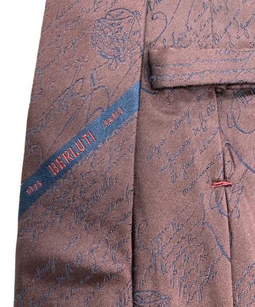 Berluti（ベルルッティ）Berluti (ベルルッティ) カリグラフィシルクネクタイ レッド サイズ:-の古着・服飾アイテム