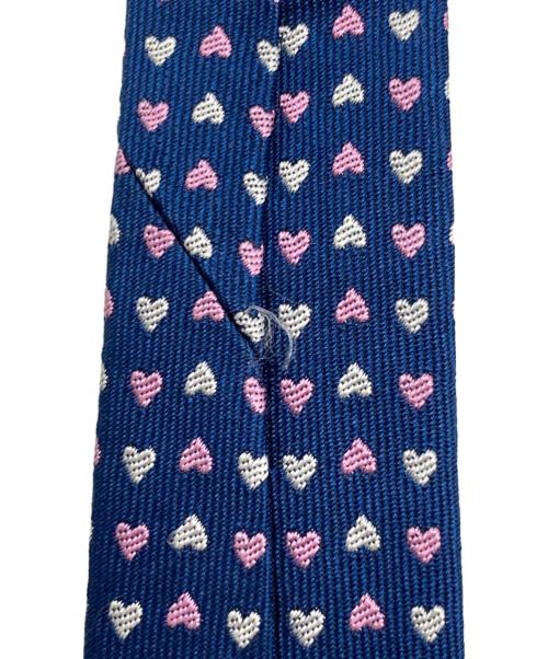 HERMES（エルメス）HERMES (エルメス) シルクツイルタイ 《ラブ・ラブ》 ブルー サイズ:-の古着・服飾アイテム