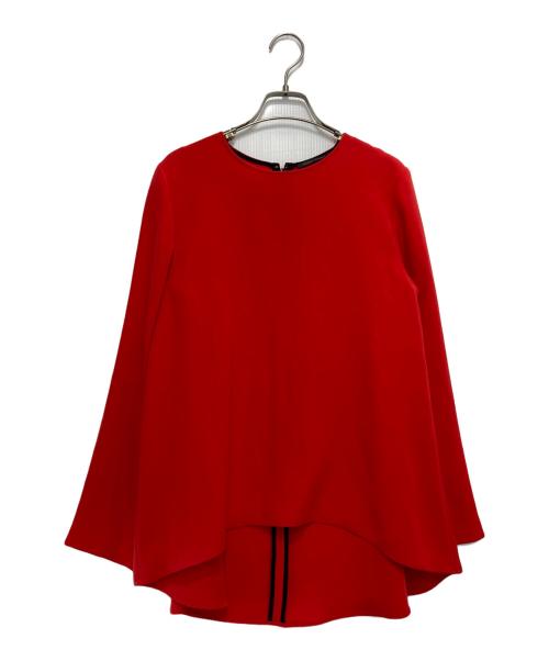 YOKO CHAN（ヨーコチャン）YOKO CHAN (ヨーコチャン) ヘムデザインブラウス レッド サイズ:36の古着・服飾アイテム