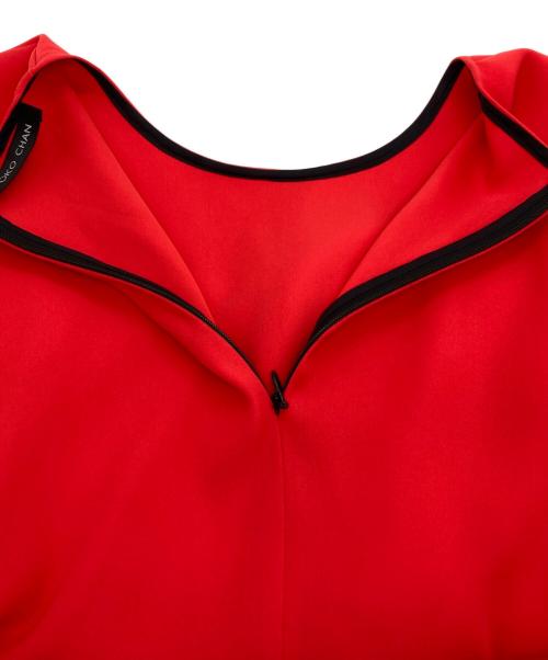 YOKO CHAN（ヨーコチャン）YOKO CHAN (ヨーコチャン) ヘムデザインブラウス レッド サイズ:36の古着・服飾アイテム