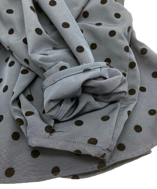 PICCIN PERLA（ピッチン）PICCIN PERLA (ピッチン) ドットブラウス ネイビー サイズ:Mの古着・服飾アイテム