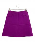 CHANELシャネル）の古着「［OLD］ウールミディスカート」｜パープル