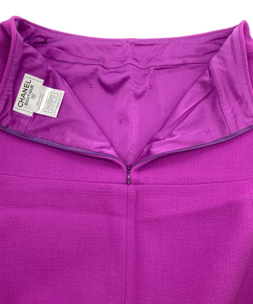 CHANEL（シャネル）CHANEL (シャネル) ［OLD］ウールミディスカート パープル サイズ:36の古着・服飾アイテム